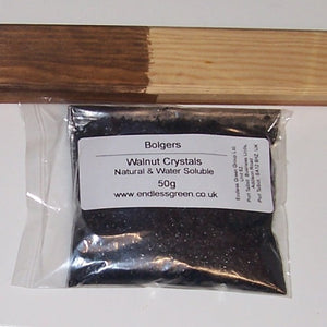 Walnut Crystals - A natural and environmentally friendly wood stain.
