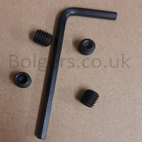 Replacement Grub Screw & Hex Key Set For Tapered Nose